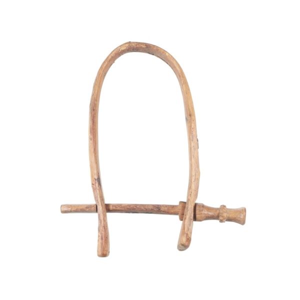 Primitive Hand-Carved Wood Sheep / Goat Yoke