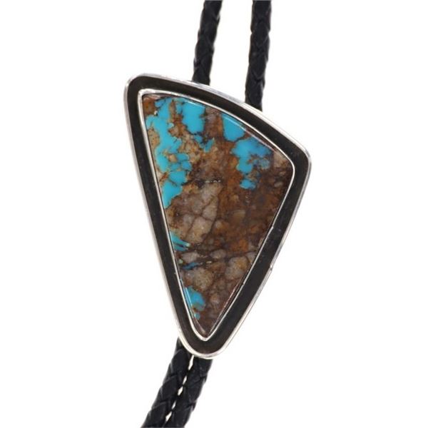 Vintage Navajo Turquoise Mountain Bolo 1970's