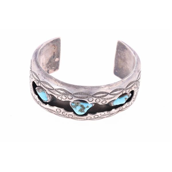 ca. 1950's Navajo Old Pawn Turquoise Cuff Bracelet