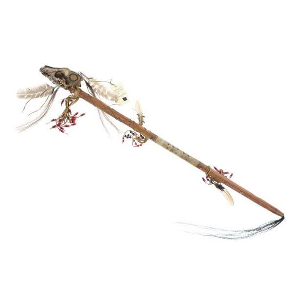 Leonard & Laurie Many Trails Coyote Dancing Stick