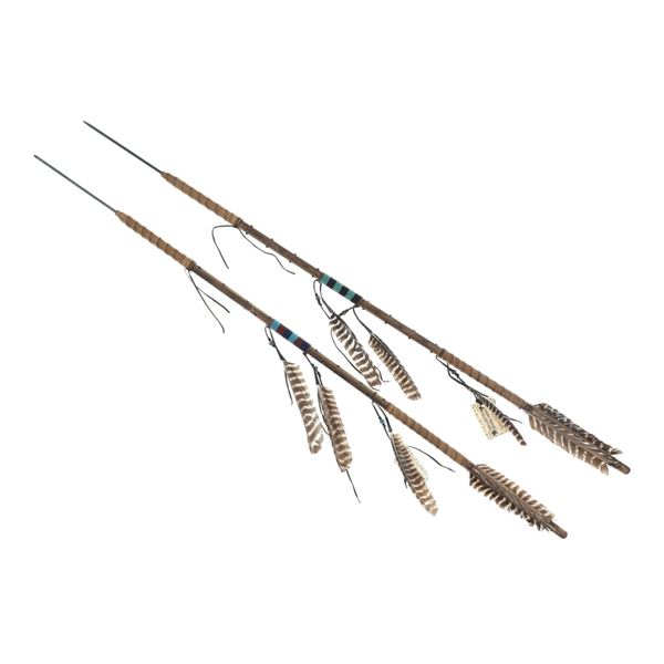 Chippewa Cree Many Trails Beaded Throwing Arrows