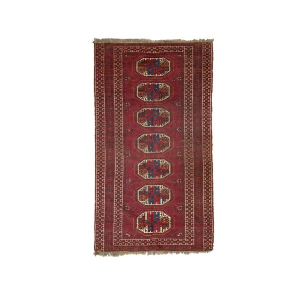 1920's Afshar Persian Hand Knotted Regional Runner