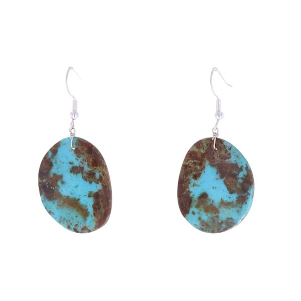 Kewa Santo Domingo Royston Turquoise Earrings