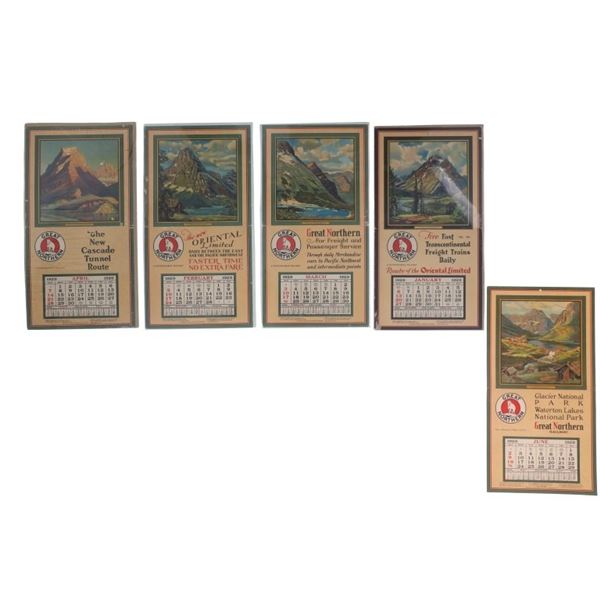 Great Northern Railway A. Heinze Calendars (4)