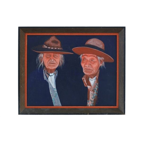 Irving Toddy (1951-2020) Painting "Two Brothers"