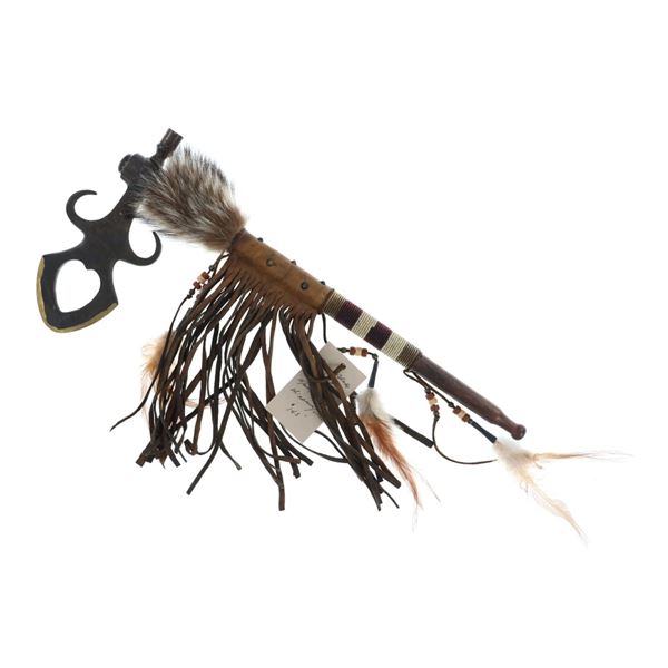 Leonard & Laurie Many Trails Brass Head Pipe Hawk