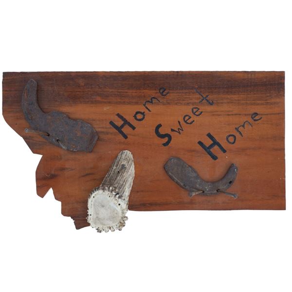 Montana Folk Art "Home Sweet Home" Sign