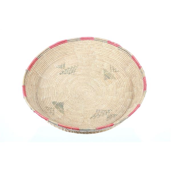 1950's Seminole Polychrome Hand Woven Basket