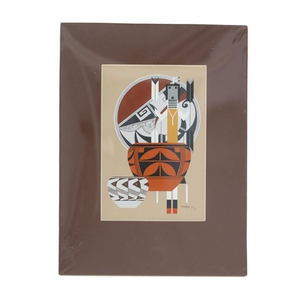 Nicholas Rosato (1923-2014) Pottery Painting 1980