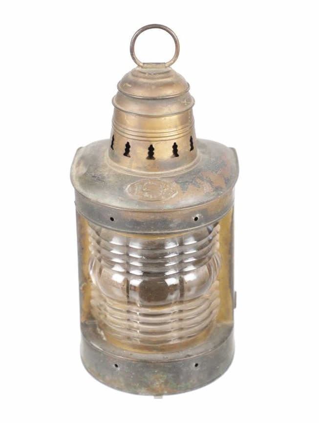 Ca. 1890-1910 Brass Triplex Maritime Boat Lantern