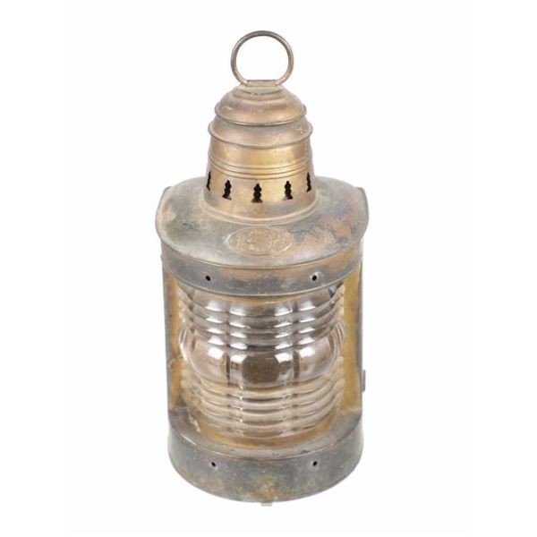 Ca. 1890-1910 Brass Triplex Maritime Boat Lantern