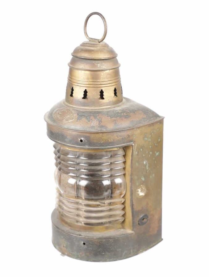Ca. 1890-1910 Brass Triplex Maritime Boat Lantern