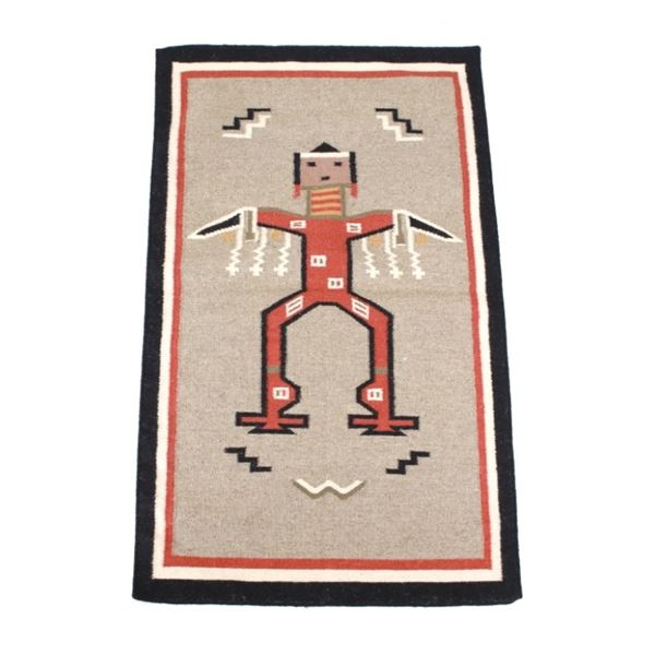 Large Navajo Yei Be Chei Style Custom Woven Rug
