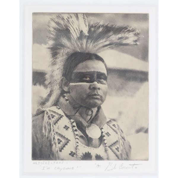 Bob Coronato Chine-Collé "Natsehestahe" Etching