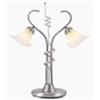 Image 1 : Satin Antique Silver Table Lamp