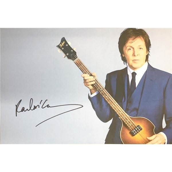 Paul McCartney facsimile signed photo