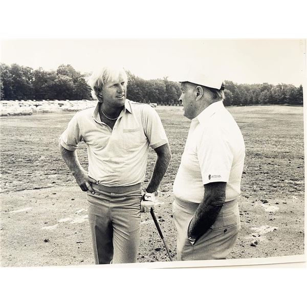 Bob Hope and Jack Nicklaus unsigned photo