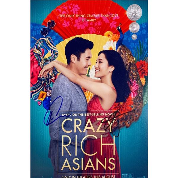 Crazy Rich Asians Henry Golding and Constance Wu facsimile signed  movie photo