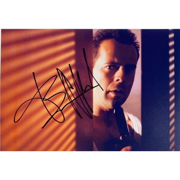 Die Hard Bruce Willis facsimile signed  photo