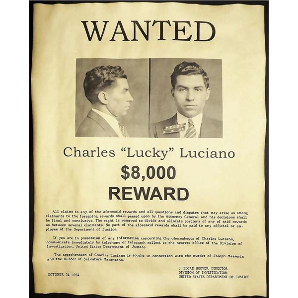 Lucky Luciano Reprint photo