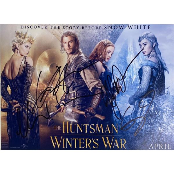 The Huntsman: Winter's War cast facsimile signed movie photo