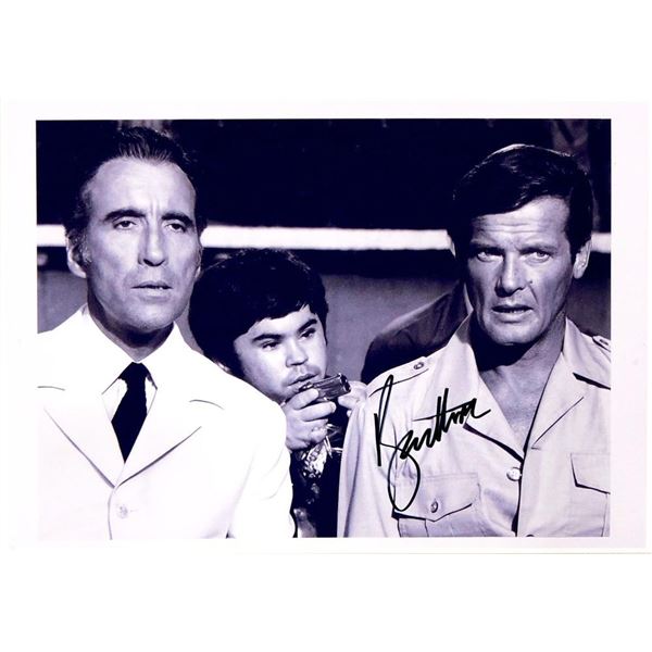 The Man with the Golden Gun Roger Moore facsimile signed movie photo