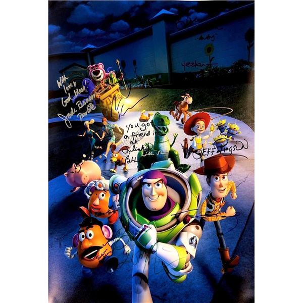 Toy Story 3 cast facsimile signed movie poster