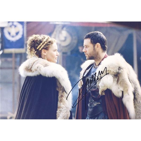 Gladiator Russell Crowe facsimile signed movie photo