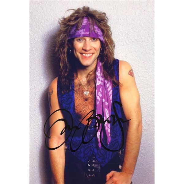 Jon Bon Jovi facsimile signed Photo