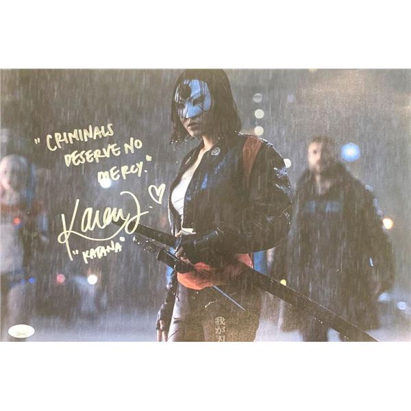 Suicide Squad Katana Karen Fukuhara facsimile signed  movie photo
