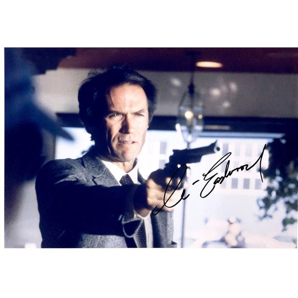 Clint Eastwood facsimile signed movie photo