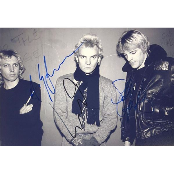 The Police facsimile signed photo