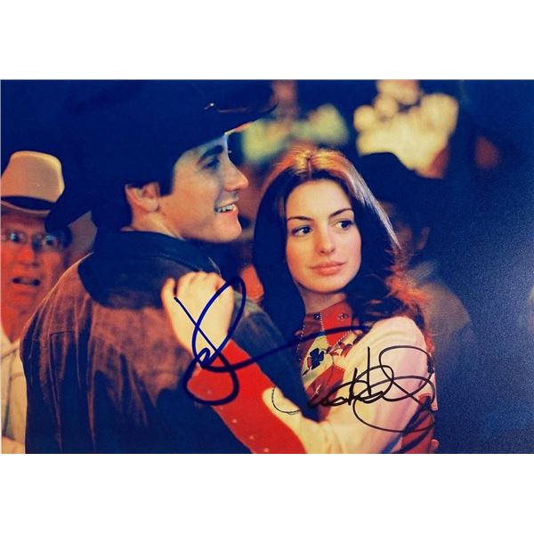 Brokeback Mountain Jake Gyllenhaal and Anne Hathaway facsimile signed  movie photo