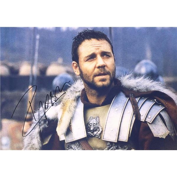 Gladiator Russell Crowe facsimile signed movie photo