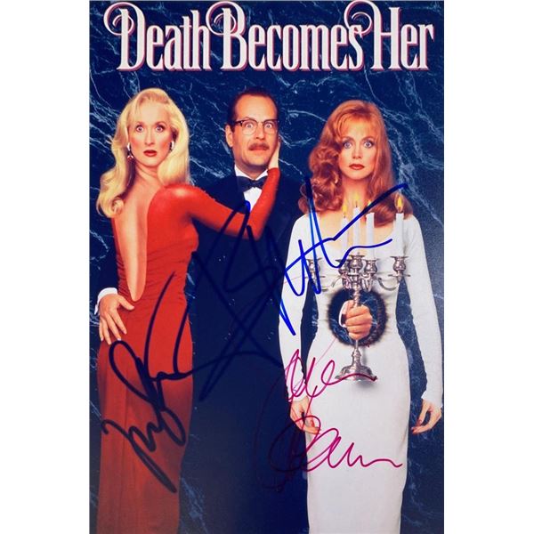 Death Becomes Her cast facsimile signed  photo