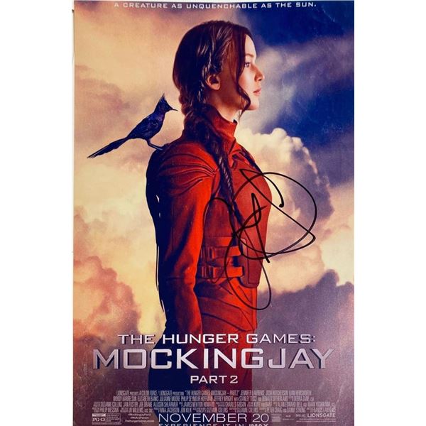 The Hunger Games: Mockingjay â€“ Part 2 Jennifer Lawrence facsimile signed movie p