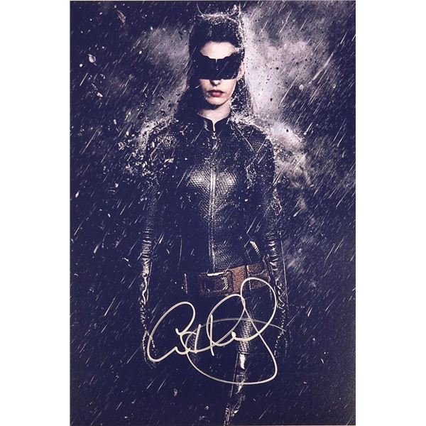 The Dark Knight Rises  Anne Hathaway signed movie photo