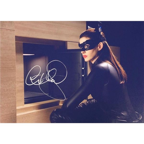 The Dark Knight Rises  Anne Hathaway signed movie photo