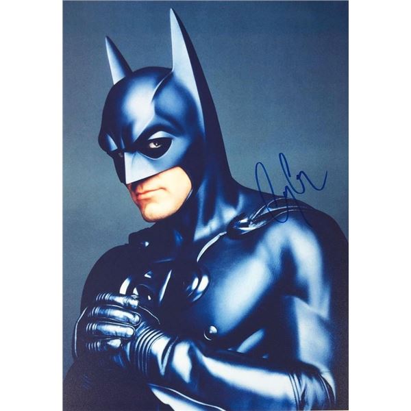 Batman George Clooney facsimile Signed Photo