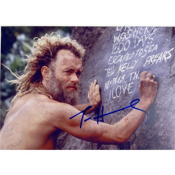 Cast Away Tom Hanks facsimile signed  movie photo