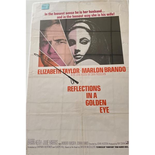 Reflections In A Golden Eye vintage movie poster