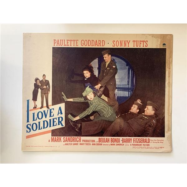 I Love a Soldier original 1944 vintage lobby card