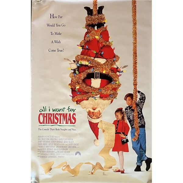 All I Want for Christmas 1991 Original Movie Poster