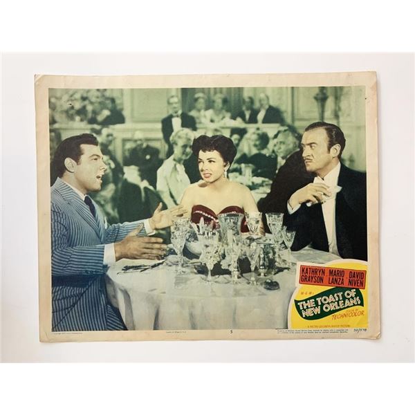 The Toast of New Orleans original 1950 vintage lobby card