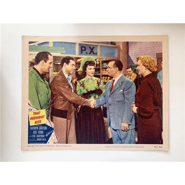 That Midnight Kiss original 1949 vintage lobby card