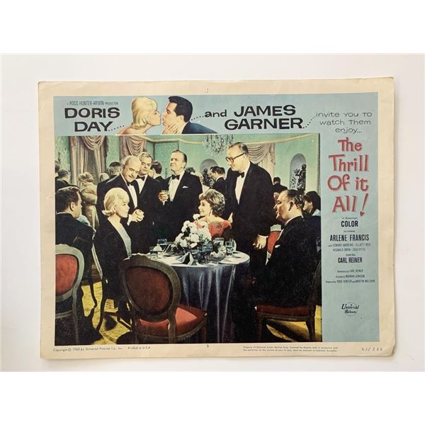 The Thrill of It All original 1963 vintage lobby card