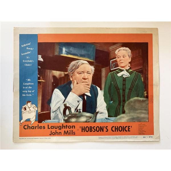 Hobson's Choice original 1954 vintage lobby card