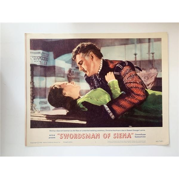 Swordsman of Siena original 1962 vintage lobby card