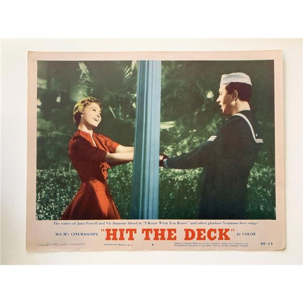 Hit the Deck original 1955 vintage lobby card
