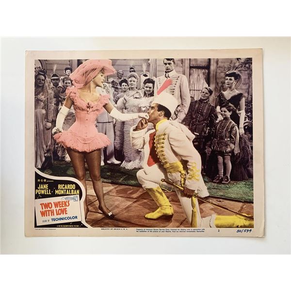 Two Weeks with Love original 1950 vintage lobby card